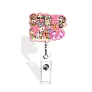 Women's Badge Reel Pink Multi-color